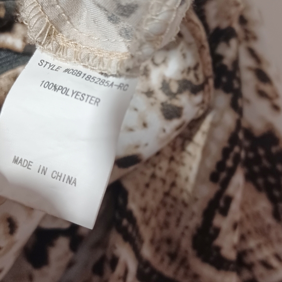 CODE X MODE Snakeskin Print Asymmetrical Ruffle Hem Midi Skirt XSmall - Picture 11 of 11